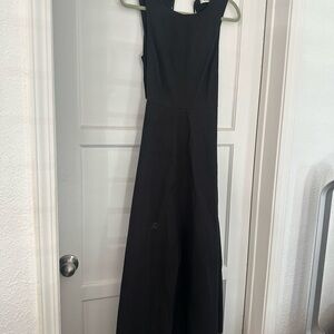 Mustard Seed Black Backless Maxi Dress